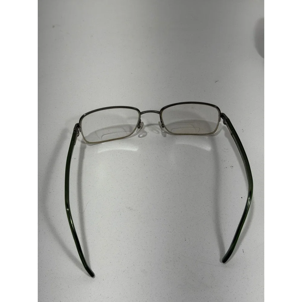 Gucci GG 1134 vintage Eyeglasses Green Gunmetal Metal‎ Frames Made in Italy